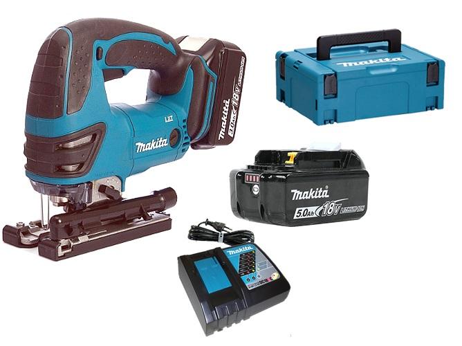 Makita djv180rtj decoupeerzaag m box2 dc18rc 2x bl1850b 5 0 ah 00883816778130 www toolland nl