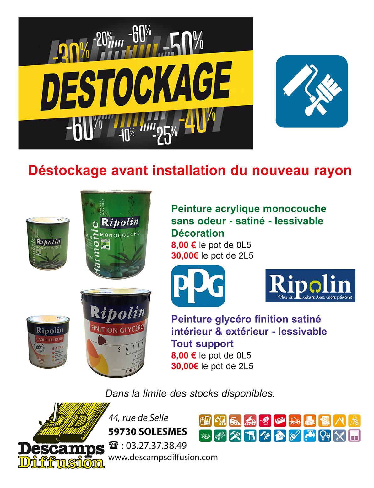 Pub desctokage peinture